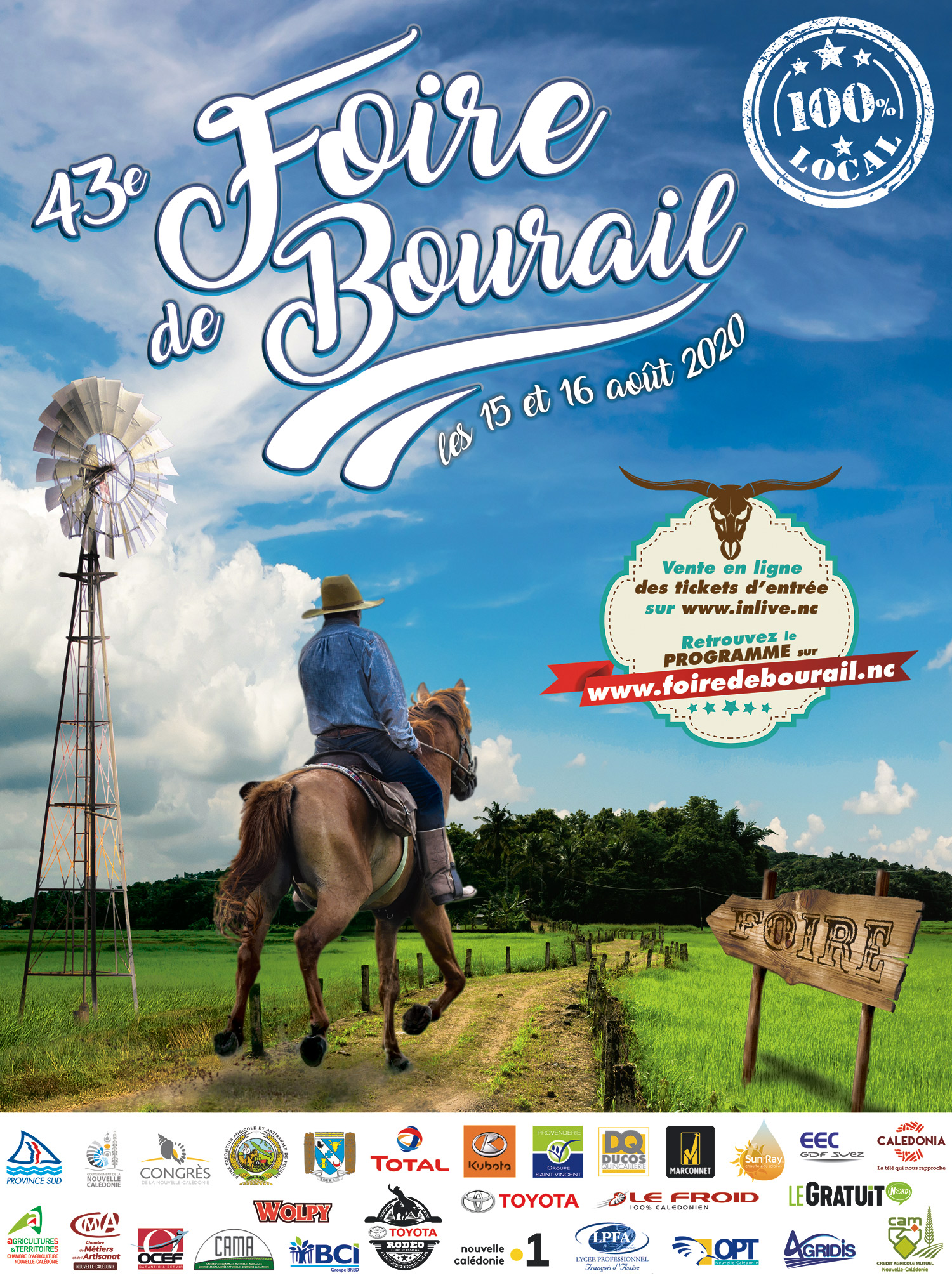 affiche foire de bourail