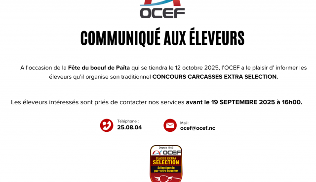 Concours d’animaux de boucherie – Fête du boeuf 2025