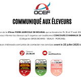 Communiqué aux éleveurs 
